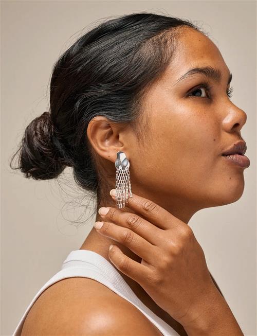 Earrings, Solange Enamel Copenhagen Silver
