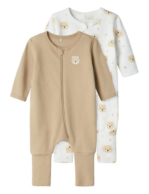 Nbnnightsuit 2P Zip Ff Oxford Bear Noos Name It Patterned