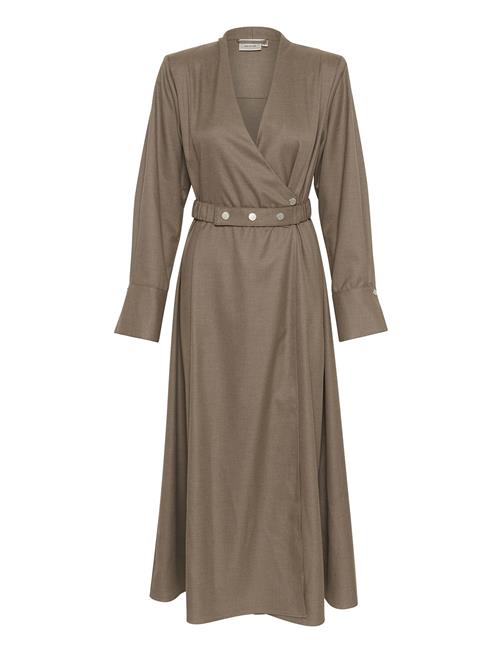Se Caciagz Dress Gestuz Brown ved Booztlet