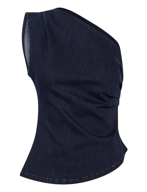 Se Ayomw 158 Off Shoulder Top My Essential Wardrobe Navy ved Booztlet