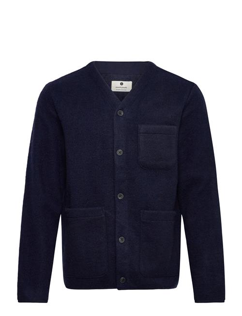 Aksigurd Boiled Wool Overshirt Anerkjendt Navy