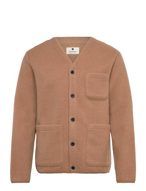 Aksigurd Boiled Wool Overshirt Anerkjendt Beige
