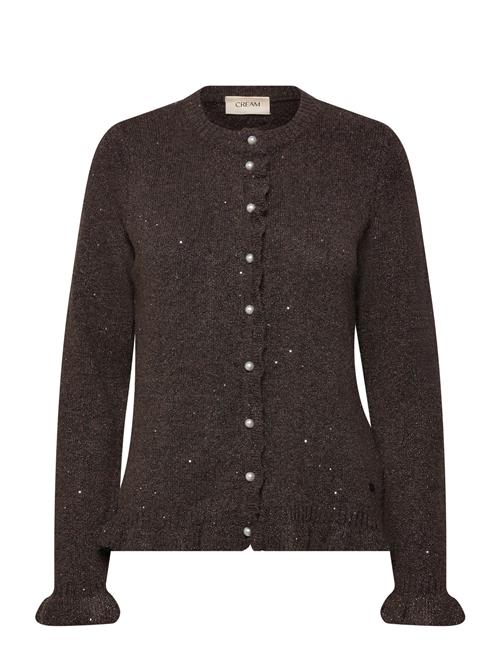 Crjolly Knit Cardigan Cream Brown