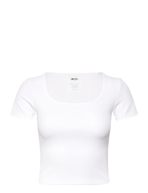 Ribbed Performance Short Sleeve Aim´n White
