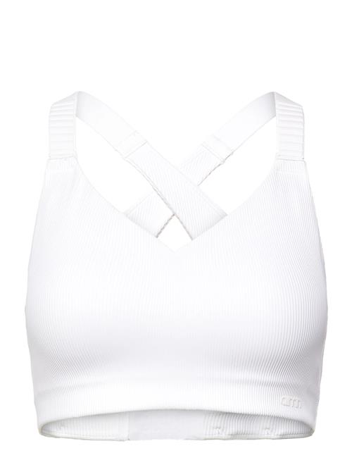 Ribbed Performance Support Bra Aim´n White