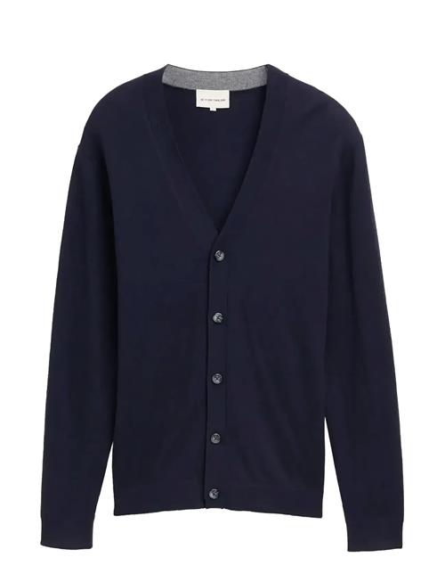 Cotton Cashmere Cardigan Tom Tailor Navy