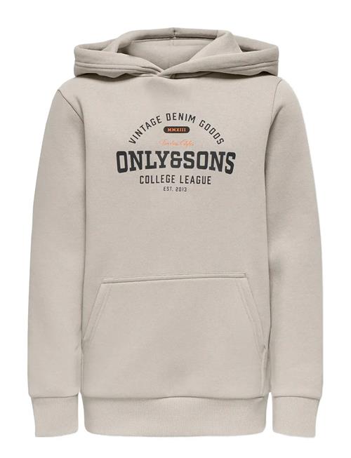Osjceres Reg Vintage Print Hood Swt Noos ONLY & SONS Cream