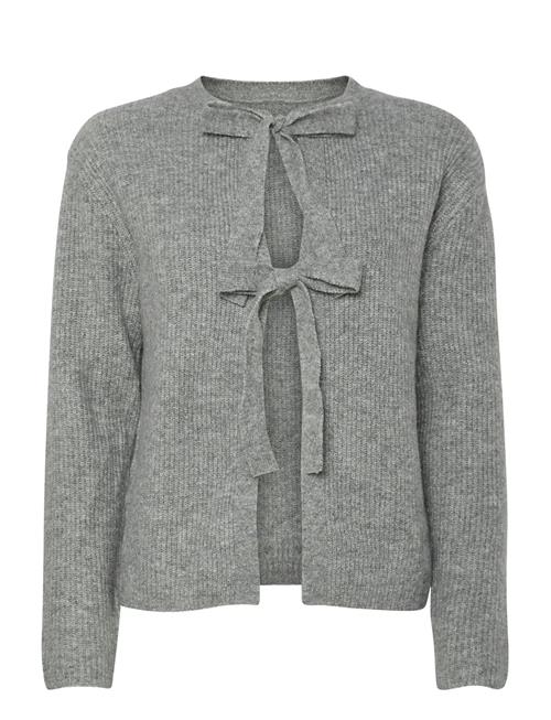 Pcsilly Ls Rev Tie Knit Noos Bc Pieces Grey