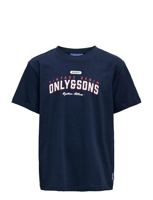Osjlenny Life Reg Vintage Tee Jrs Noos ONLY & SONS Navy