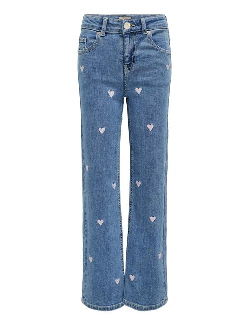 Kmgjuicy Wide Leg Heart Emb Jeans Noos Kids Only Blue