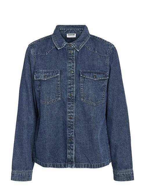 Nmnew Signe L/S Denim Shirt Vi002Mb Noos NOISY MAY Blue