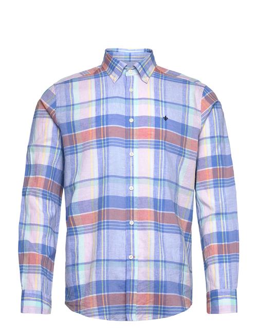 Happy Linen Check Shirt-Classic Fit Morris Patterned