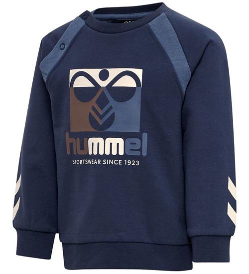 Hummel Sweatshirt - hmlLassen - Sargasso Sea m. Logo