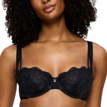 Triumph Bh Palina Moonlight Kiss Wired Bra Sort polyamid C 90 Dame