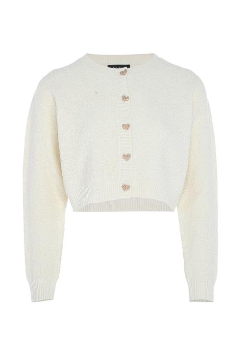 aleva Cardigan  uldhvid