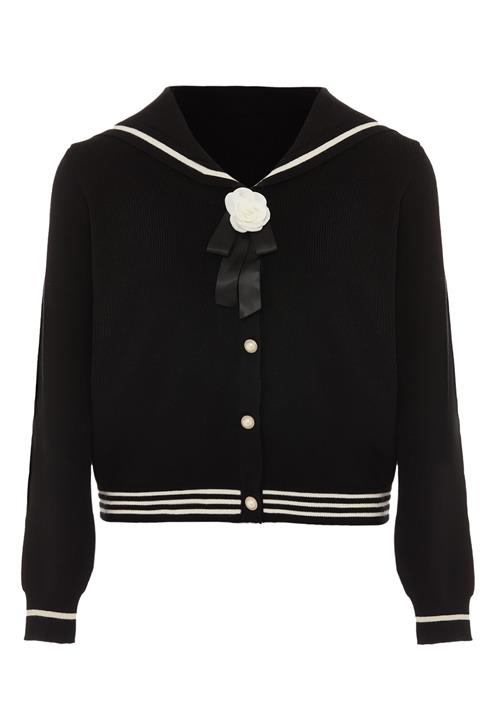 NAEMI Cardigan  sort / hvid