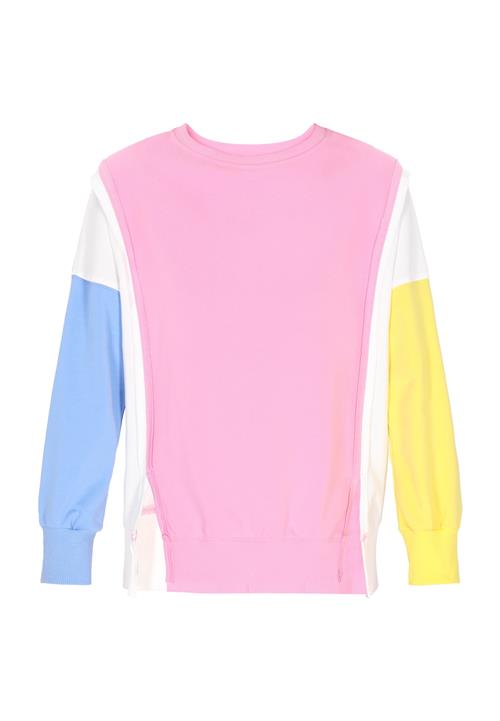 ebeeza Sweatshirt  lyseblå / lysegul / lys pink / hvid