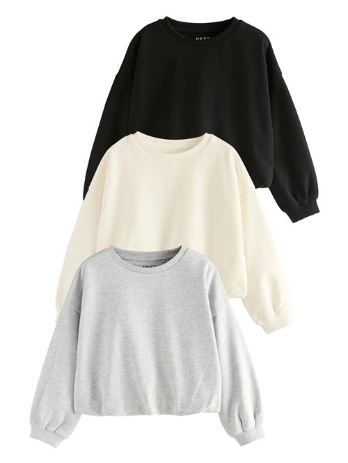 Se Next Pullover  lysegrå / sort / uldhvid ved About You