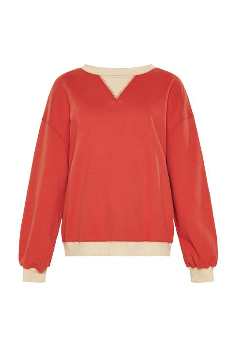 SANIKA Sweatshirt  beige / rød