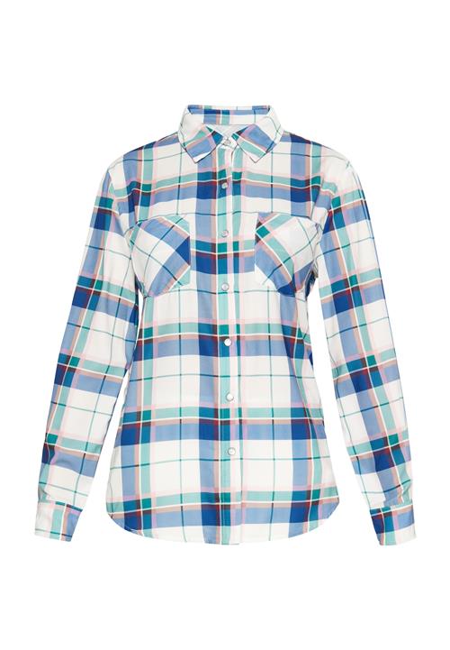 SANIKA Bluse 'Fashion Look'  navy / turkis / hvid