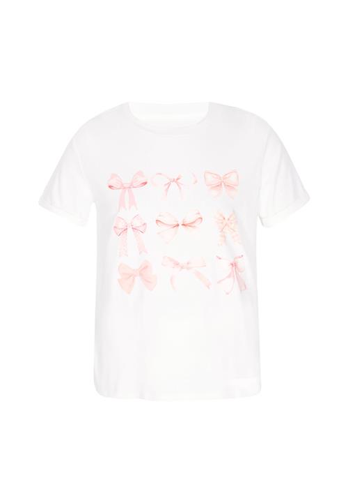 NALLY Shirts 'Fashion Look'  lyserød / hvid