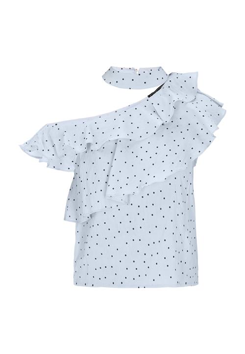 NAEMI Bluse 'Fashion Look'  lyseblå / sort