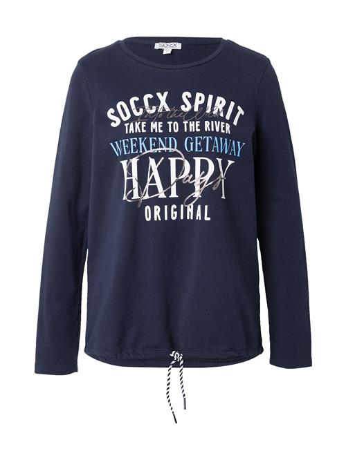 Soccx Sweatshirt  blå / natblå / hvid