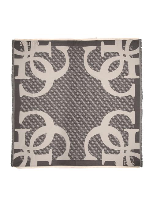 GUESS Tørklæde 'JACQUARD KEFIAH 135X135'  beige / sort