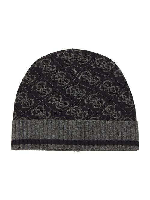 GUESS Hue 'MILANO KNIT BEANIE'  grå-meleret / sort