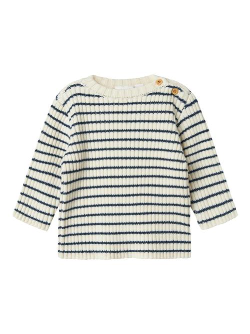 NAME IT Pullover 'NBMOSTRIPE'  creme / natblå