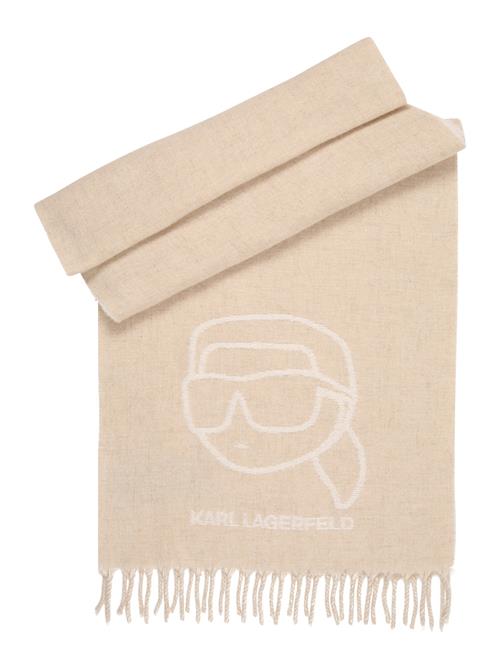 Karl Lagerfeld Sjal 'IKON'  beige / naturhvid
