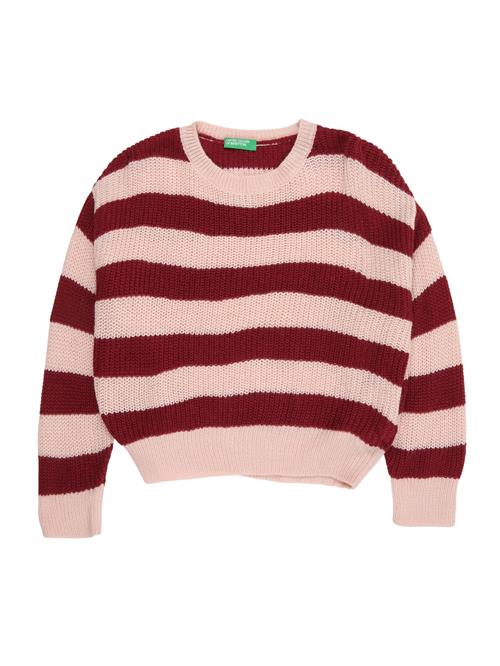 UNITED COLORS OF BENETTON Pullover  pudder / mørkerød