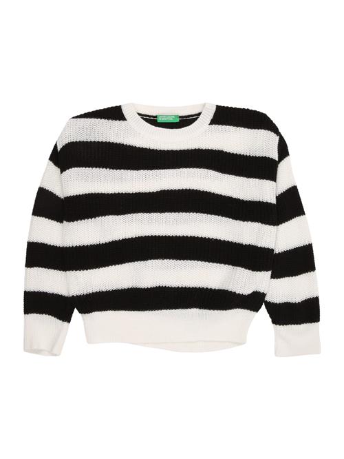UNITED COLORS OF BENETTON Pullover  sort / offwhite