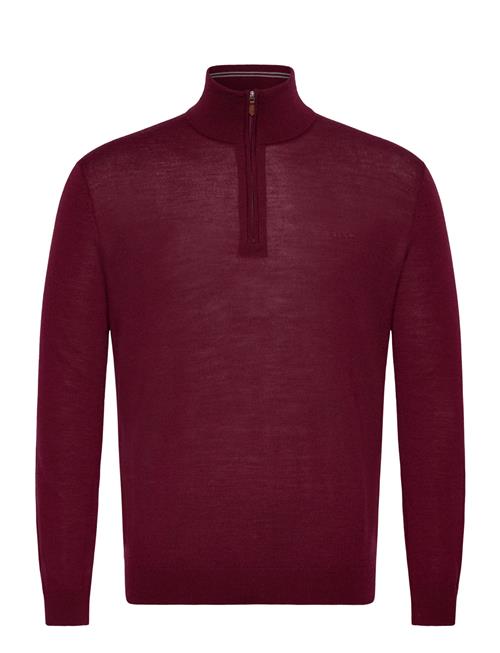 Extrafine Merino Wool Half Zip GANT Burgundy