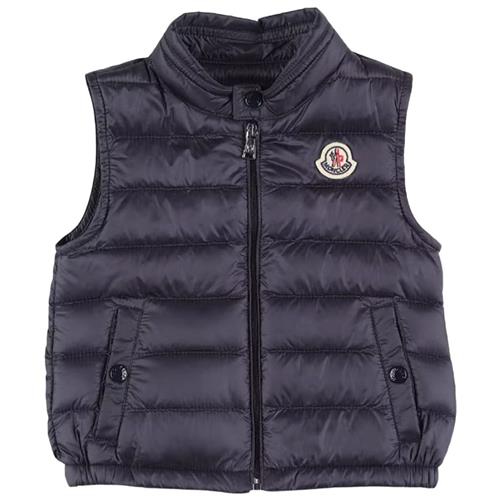 Moncler New Amaury Ned Vest Navyblå 3 Y  Blå  3 år  unisex
