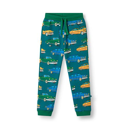Småfolk Macoun Joggingbukser Med Biler Beige Petroleum Green  Petroleum Green-2-3 Y  Grøn  2-3 år  mand