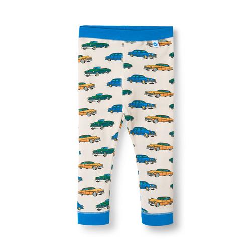 Småfolk Elstar Leggings Til Baby Med Biler Hvid Vanilla  Vanilla-68 cm  Hvid  68 cm  mand
