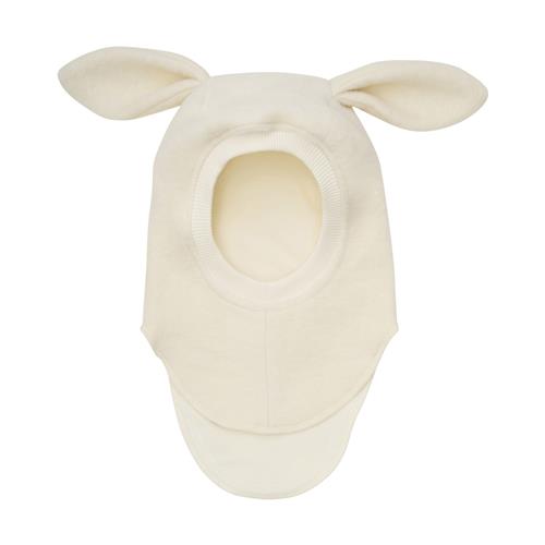 Huttelihut Balaclava I Uld Med Ører Tofu  Tofu 52 cm  Hvid  52 cm  unisex