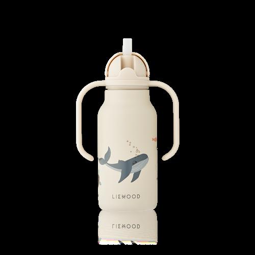 Liewood Kimmie Vandflaske 250 Ml Sea Creature / Sandy  Sea Creature / Sandy-One Size  Beige  One Size 2 Y+ unisex