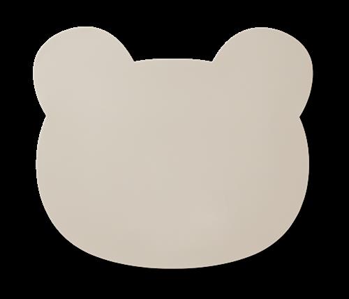 Liewood Aura Bear Dækkeserviet Sandy  Sandy-One Size  Beige  One Size  unisex