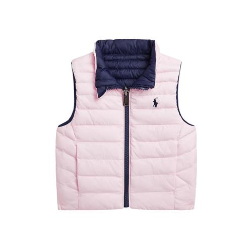 Ralph Lauren Puffervest Til Baby Newport Navy/Hint Of Pink 18 months  Marineblå  18 måneder  mand