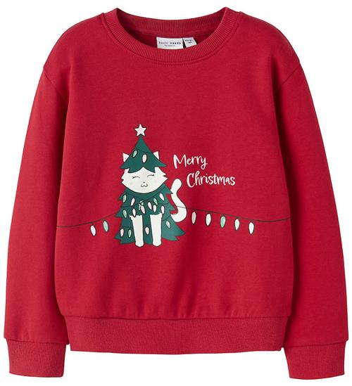 Name It Sweatshirt - NmfVismas - Jester Red/Xmas Cat