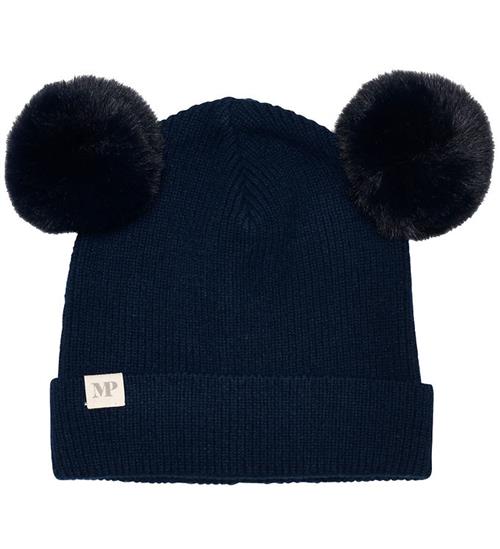 Se MP Hue m. Kvast - Uld - Dark Denim Melange ved KidsWorld