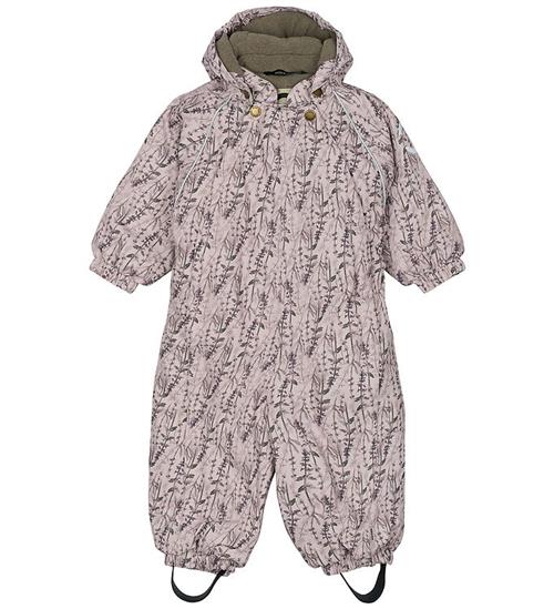 Mikk-Line Flyverdragt - AOP - Floral - Cloud Gray