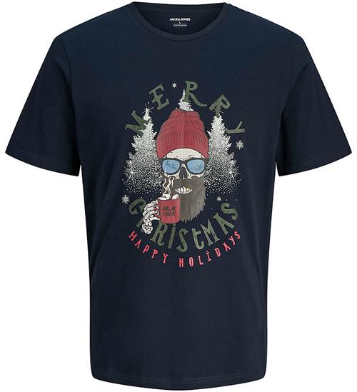 Jack & Jones T-shirt - Jjnoel - XMAS - Sky Captain