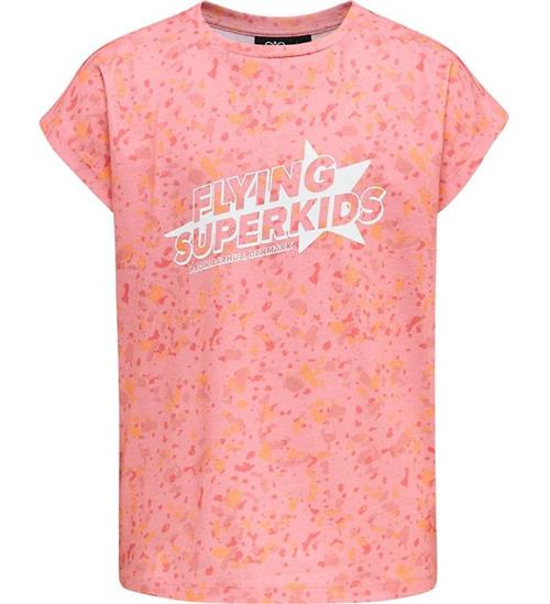 Hummel T-Shirt - HmlFlying Diez - Rosa/Hvid
