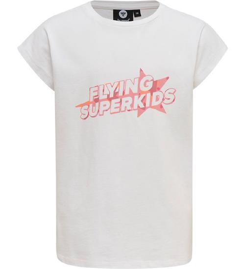 Hummel T-Shirt - HmlFlying Diez - Hvid/Rosa