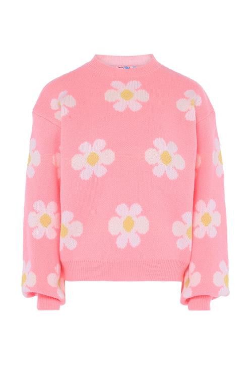 Sookie Pullover  gul / lyserød / hvid
