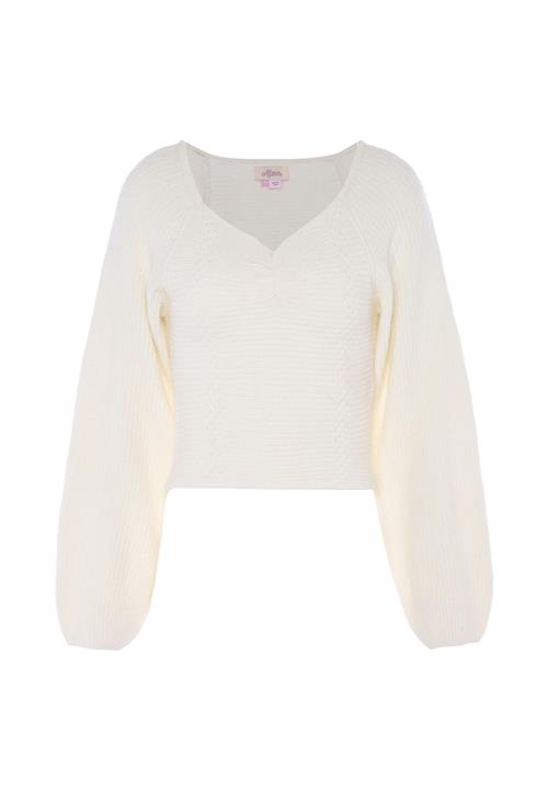 aleva Pullover  uldhvid