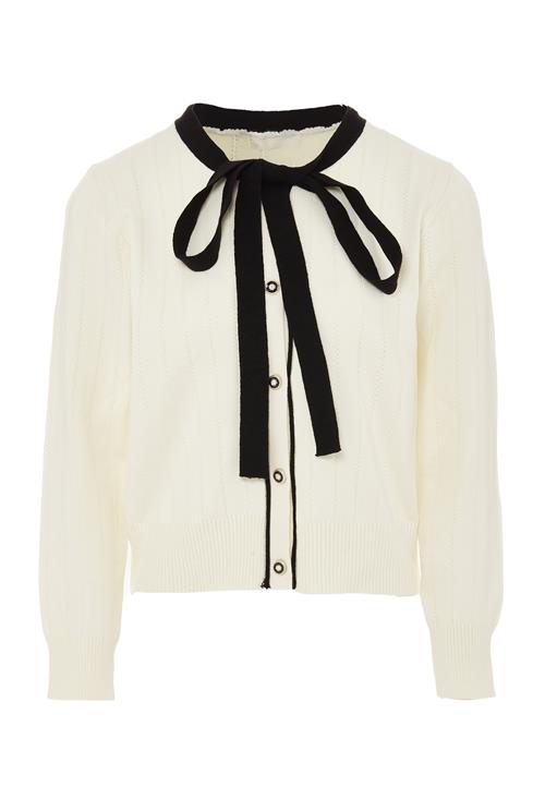 NAEMI Cardigan  sort / uldhvid